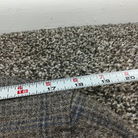 Ted Baker London Sport Coat Flannel Wool Sharkskin Windowpane Plaid Blue 40S - Picture 13 of 15